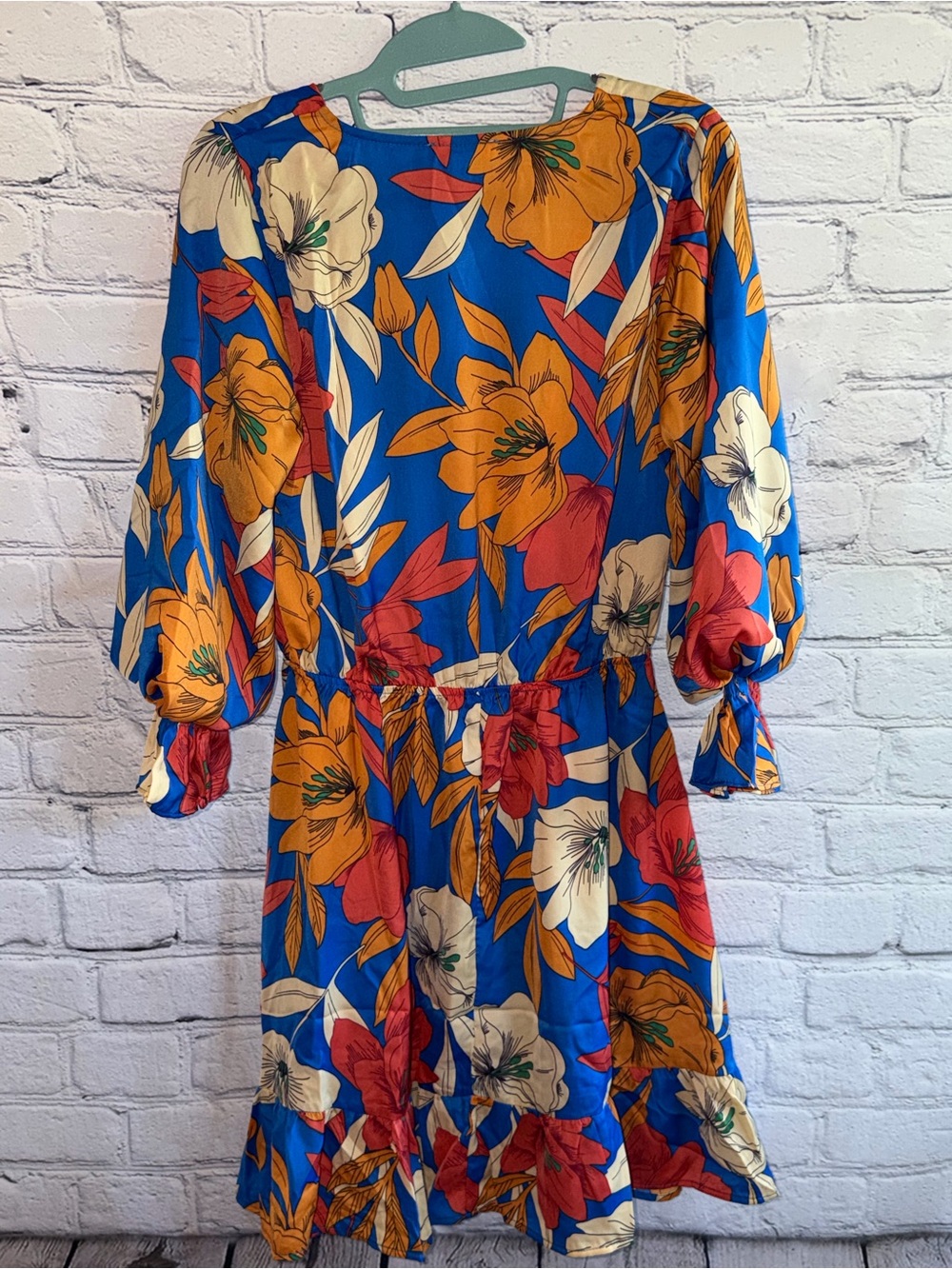 NWT Easel Los Angeles Floral Faux Wrap Midi Dress | Size Small | Boho Boutique 🌺 - Picture 2 of 7